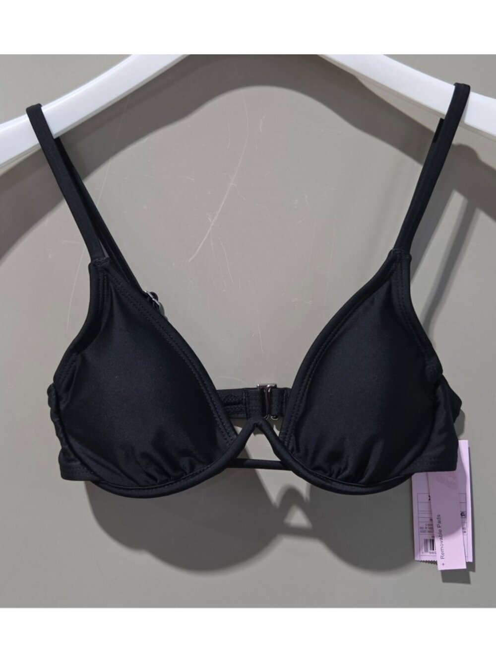 Wild Fable Full Underwire Support Black Triangle Bikini Swim Top -- Size XXS 00